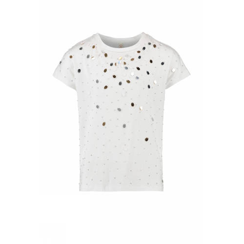 Cks Kids T Shirt Met Kraaltjes Wit cks kids kopen in de aanbieding