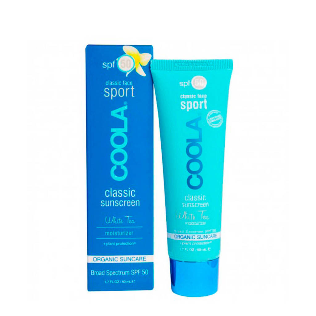 Coola Face Classic Sport White Tea SPF50 zonnebrandcrème - 50ml