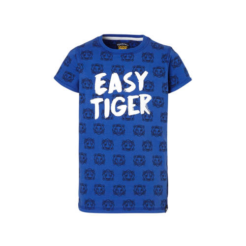 Z8 T Shirt Lucas Met Tijgers En Tekst Blauw z8 kopen in de aanbieding