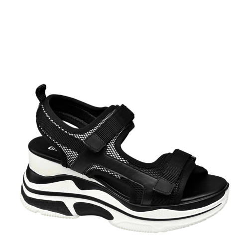 Vanharen Graceland Plateau Sandalen Zwart graceland kopen in de aanbieding Vanharen Graceland Plateau Sandalen Zwart graceland kopen in de aanbieding
