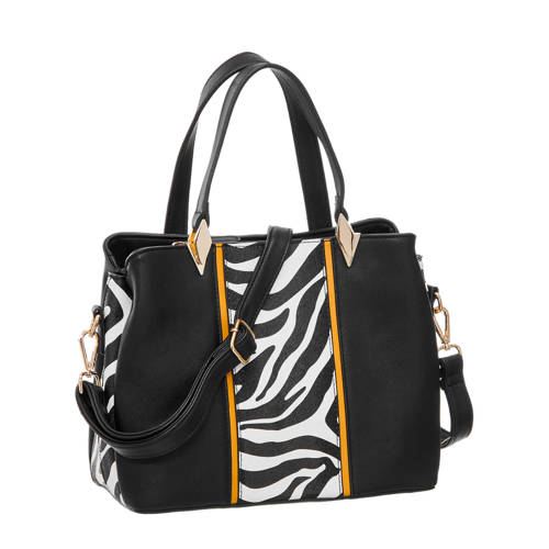 Vanharen Graceland Dierenprint Tas Zwartwit graceland kopen in de aanbieding Vanharen Graceland Dierenprint Tas Zwartwit graceland kopen in de aanbieding