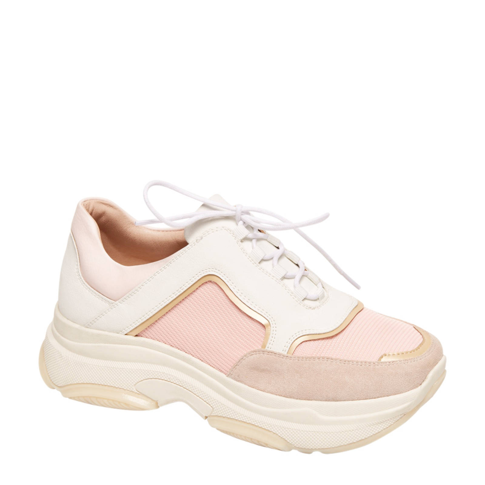 vanHaren Graceland chunky dad sneakers lichtroze | wehkamp