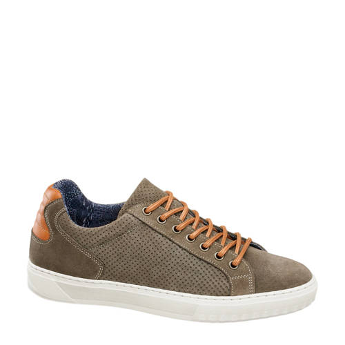Vanharen Am Shoe Suede Sneakers Bruin am shoe kopen in de aanbieding