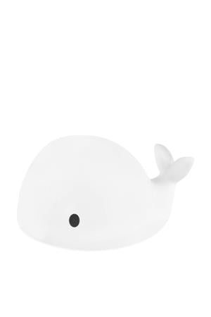 nachtlampje Moby walvis wit 15 cm