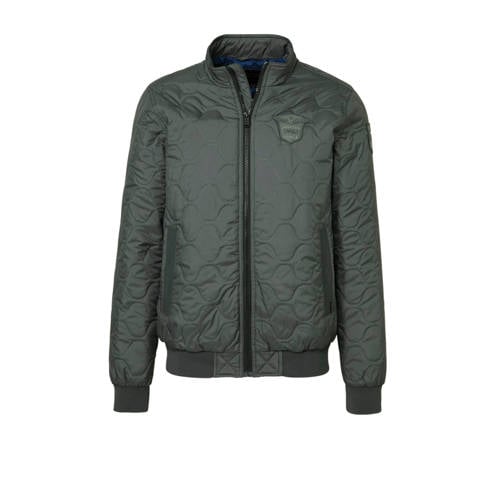 Pme Legend Bomberjack Met Textuur Grijsgroen pme legend kopen in de aanbieding