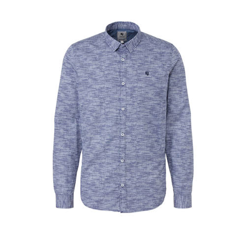 Garcia Regular Fit Overhemd Met Print Blauw garcia kopen in de aanbieding