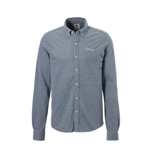 Garcia Regular Fit Jersey Overhemd Blauw garcia kopen in de aanbieding