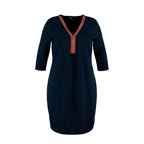 Ms Mode Sweatjurk Donkerblauw ms mode kopen in de aanbieding