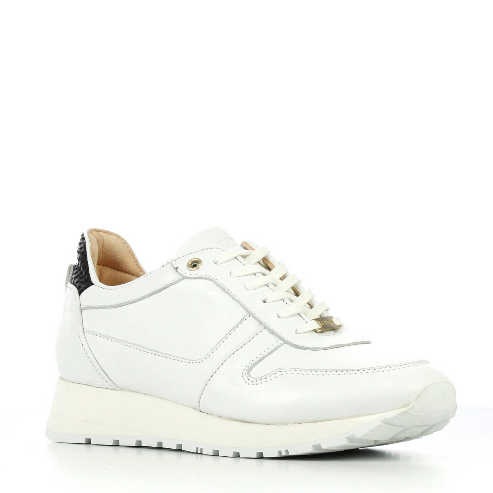 Fred de la Bretoniere leren sneakers wit | wehkamp