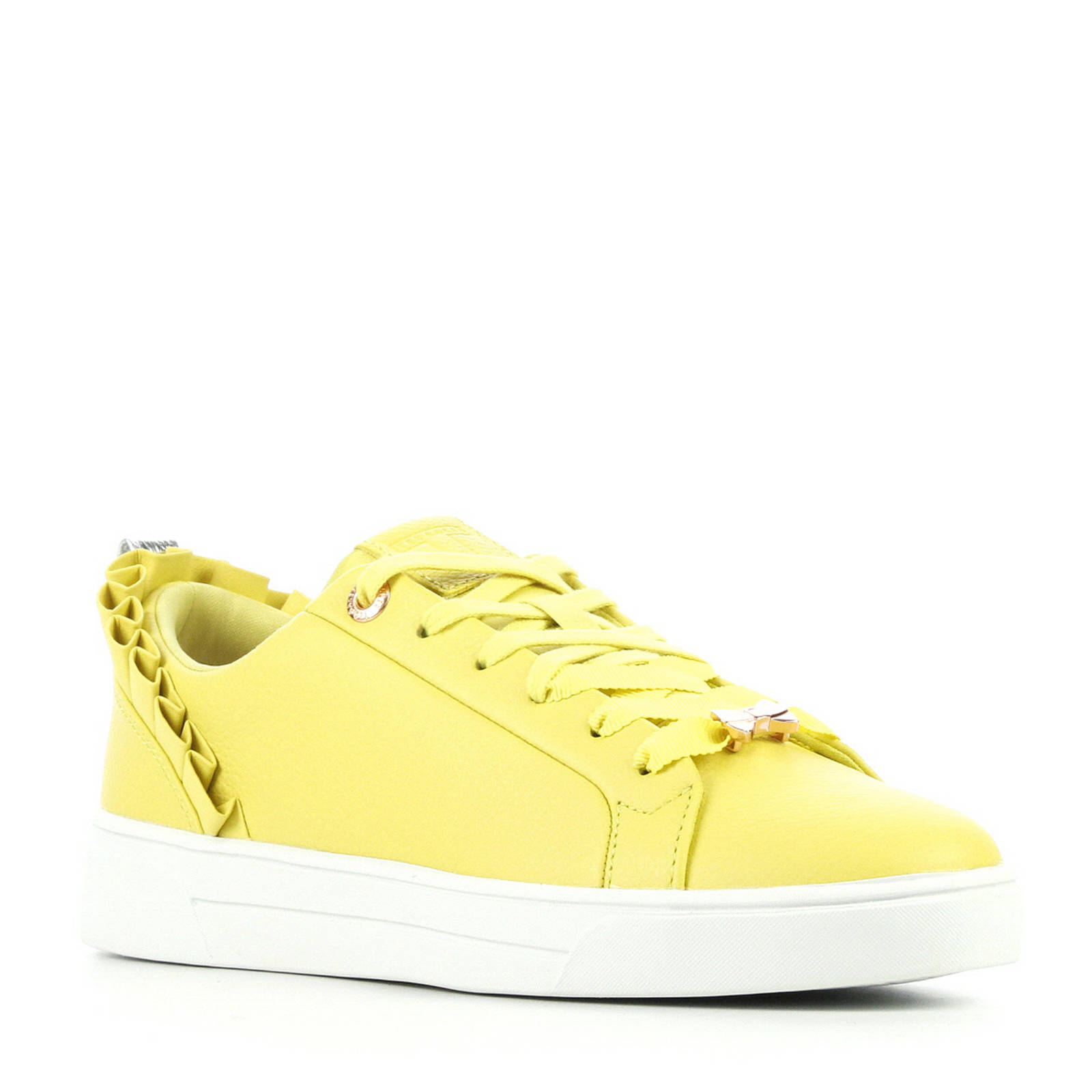 Ted Baker leren sneakers geel | wehkamp
