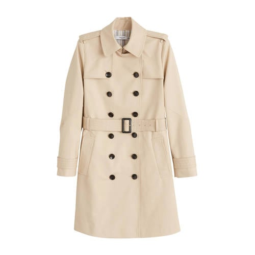 Mango Trenchcoat Middenbruin mango kopen in de aanbieding