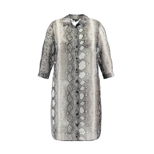 Ms Mode Blouse Met Slangenprint Grijs ms mode kopen in de aanbieding Ms Mode Blouse Met Slangenprint Grijs ms mode kopen in de aanbieding