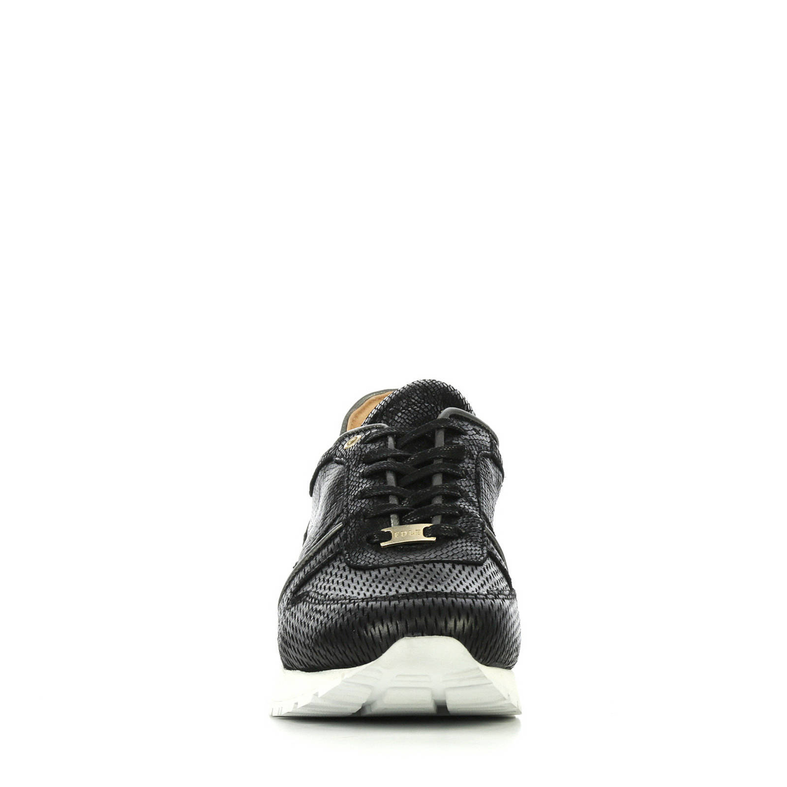 Fred de la Bretoniere leren sneakers zwart | wehkamp
