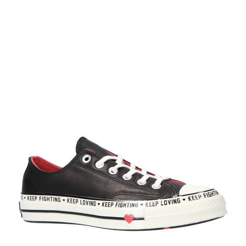 Converse Ox Leren Sneakers Zwart converse kopen in de aanbieding