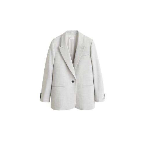 Mango Blazer Lichtgrijs mango kopen in de aanbieding