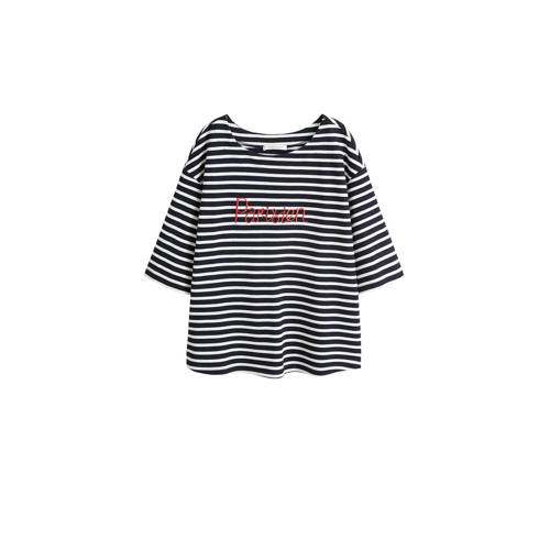 Violeta By Mango Gestreept T Shirt Met Borduursel violeta by mango kopen in de aanbieding Violeta By Mango Gestreept T Shirt Met Borduursel violeta by mango kopen in de aanbieding