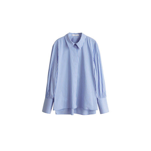 Mango Gestreepte Blouse Blauwwit mango kopen in de aanbieding