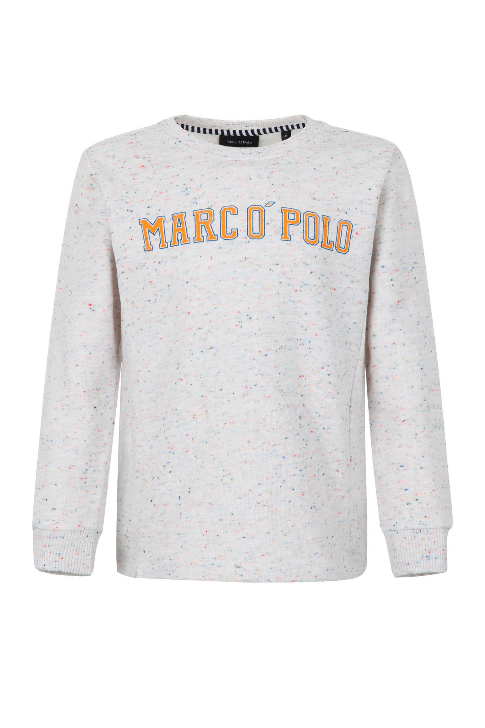 Marc O'Polo gemêleerde sweater met logo grijs | wehkamp Marc O'Polo gemêleerde sweater met logo grijs | wehkamp