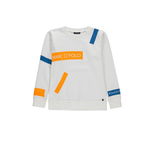 Marc Opolo Sweater Met All Over Print Wit marc opolo kopen in de aanbieding