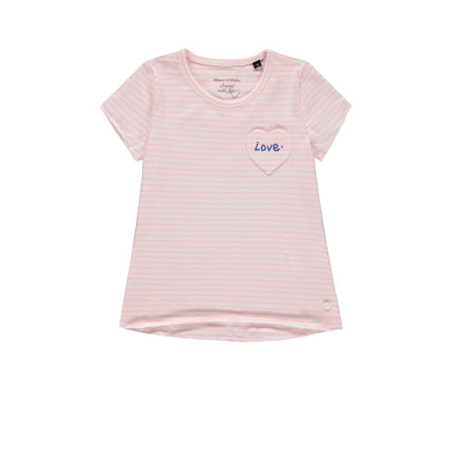 Marc Opolo Gestreept T Shirt Met Tekst Roze marc opolo kopen in de aanbieding Marc Opolo Gestreept T Shirt Met Tekst Roze marc opolo kopen in de aanbieding