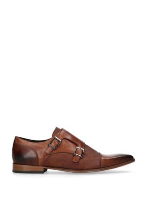 leren gespschoenen bruin