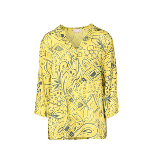 Cassis Top Met Paisley Print Geel cassis kopen in de aanbieding Cassis Top Met Paisley Print Geel cassis kopen in de aanbieding