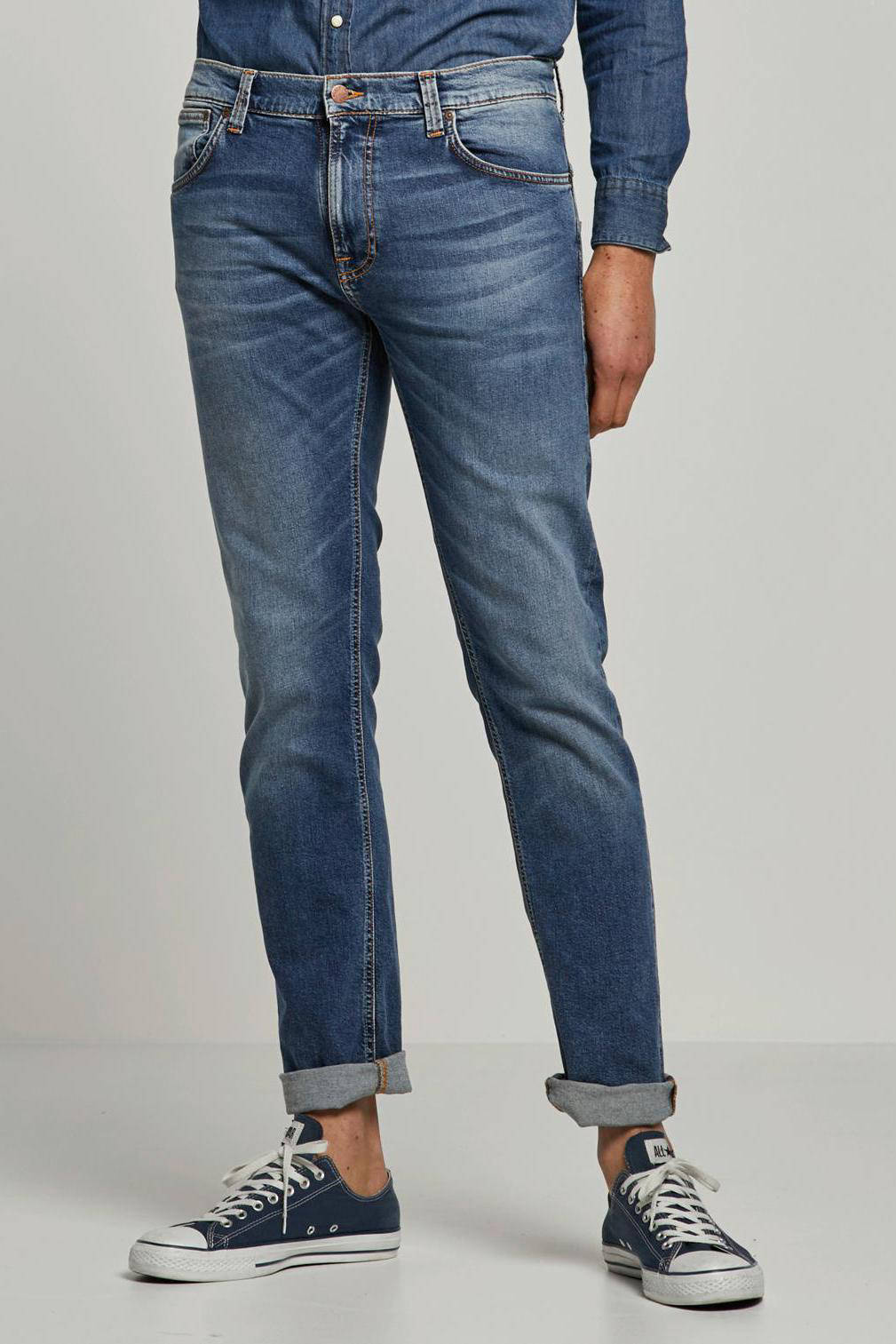 thin finn mid blue ecru