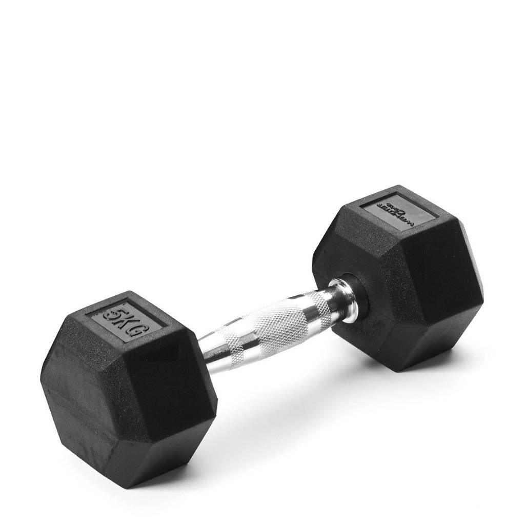 Wonder Core Hex Dumbbell - 4 kg, Zwart/zilver