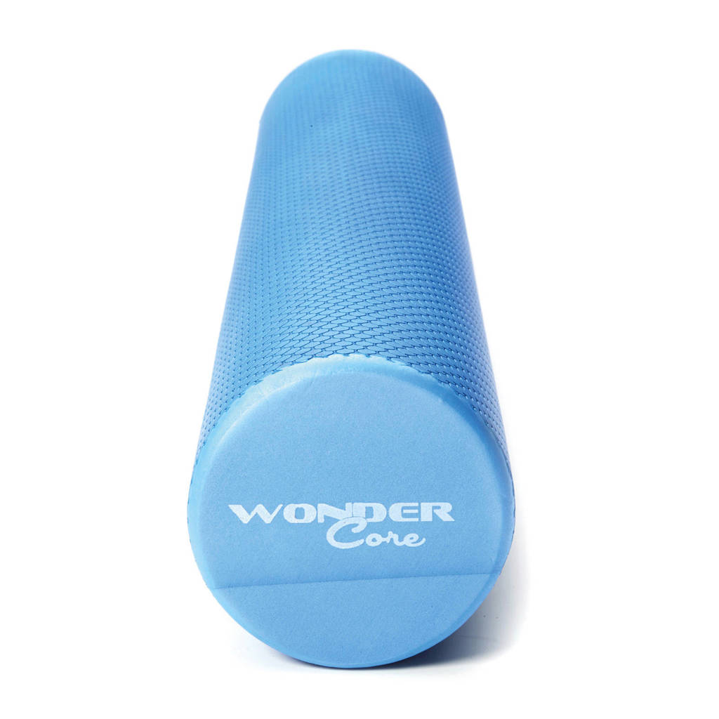 Wonder Core Massage foam roller - 90 cm - Blauw