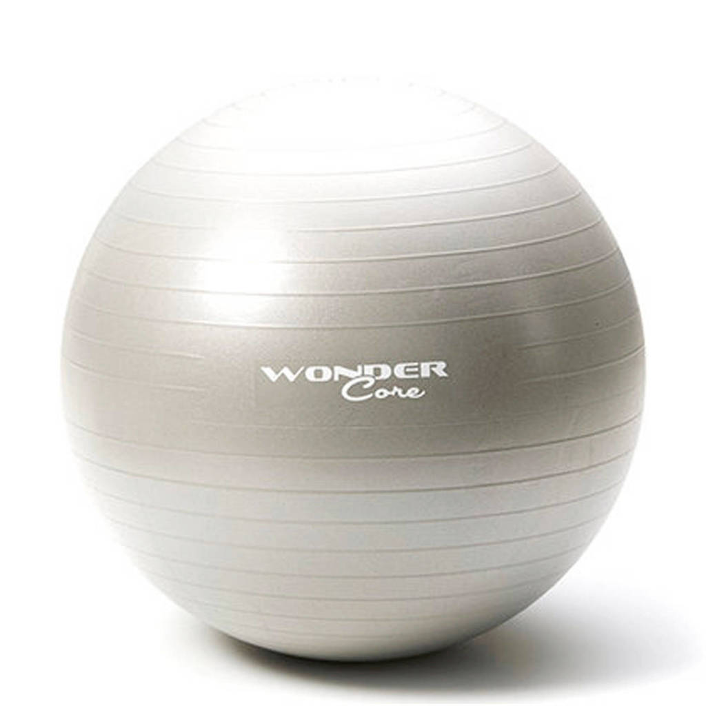 Wonder Core Anti-Burst Gym Ball - 65 cm - Lichtgrijs