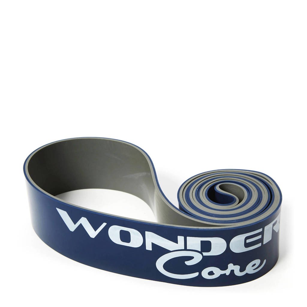 Wonder Core Pull Up Band - 6,4 cm - Donkerblauw/grijs, Donkerblauw/wit