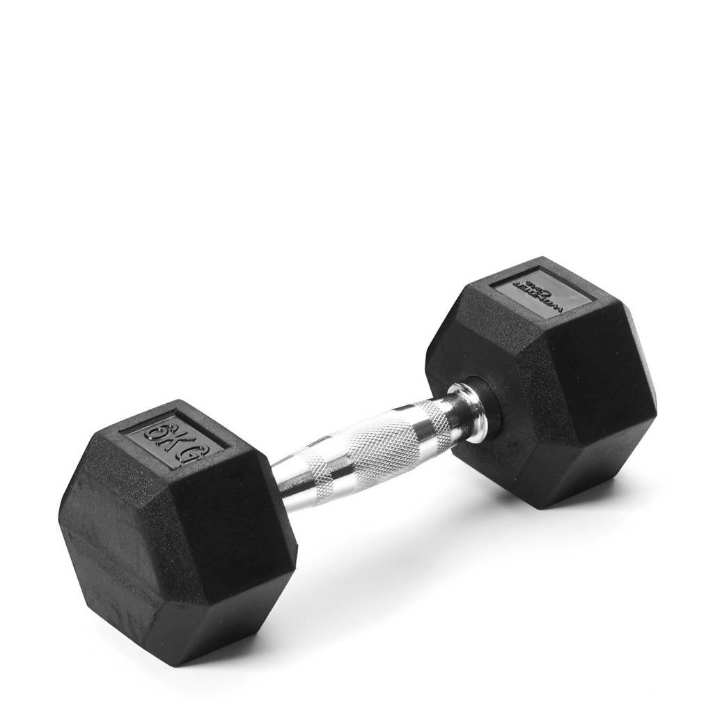 Wonder Core Hex Dumbbell - 6 kg, Zwart