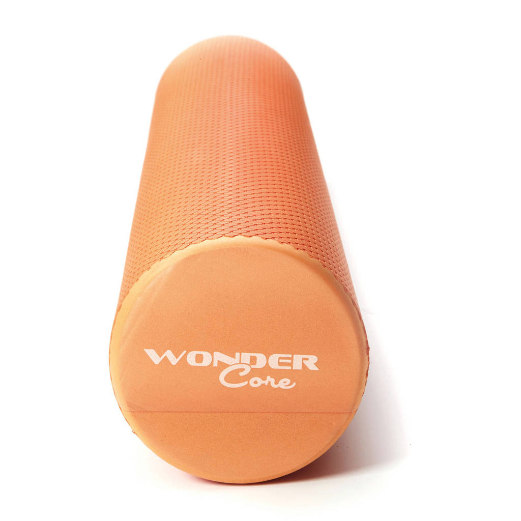 Wonder Core Massage foam roller - 90 cm - Oranje