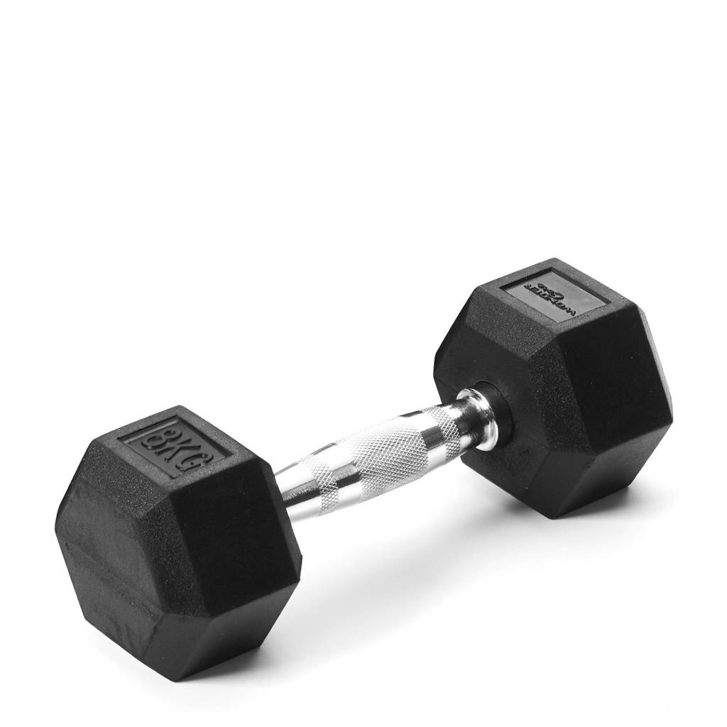 Wonder Core Hex Dumbbell - 8 kg, Zwart