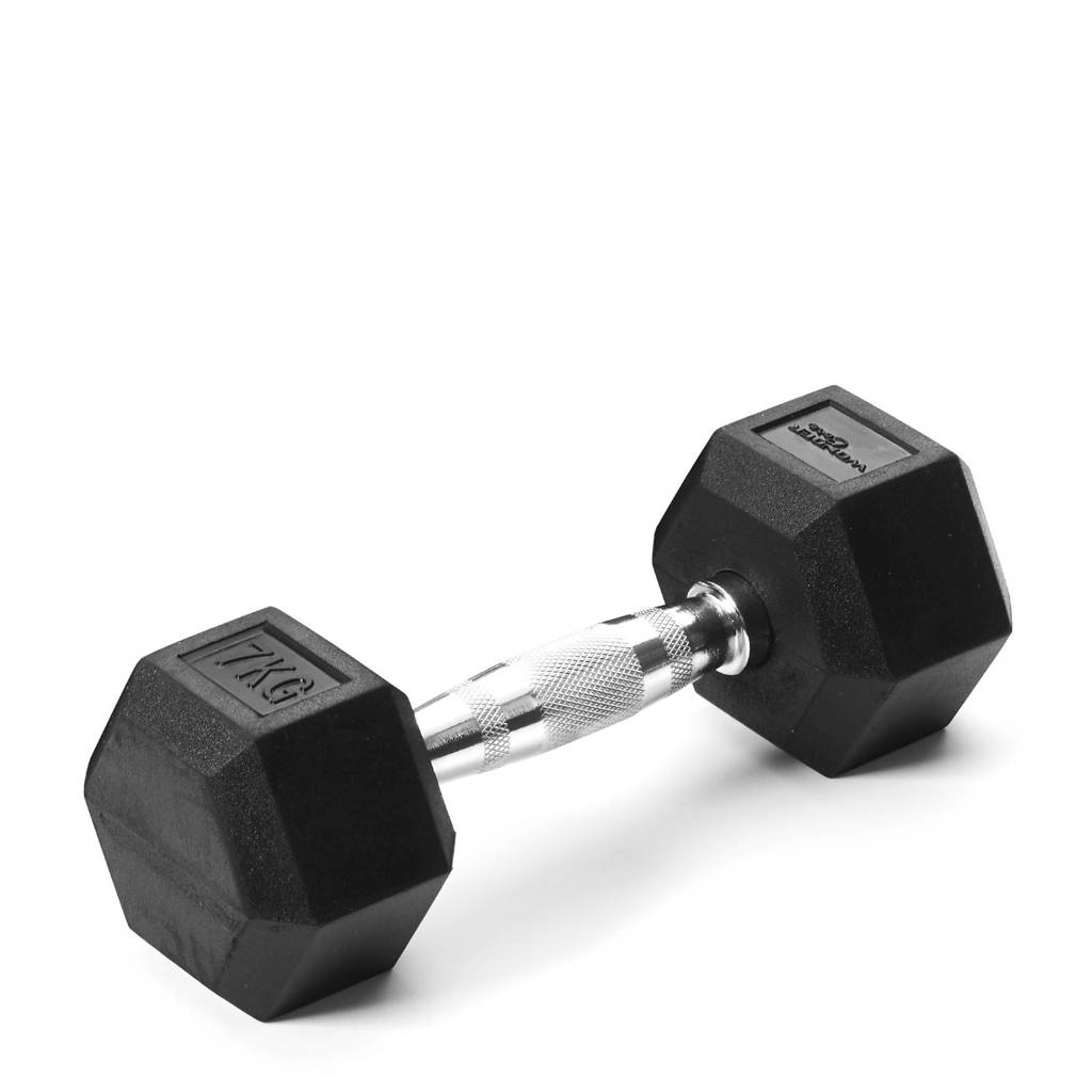 Wonder Core Hex Dumbbell - 7 kg, Zwart