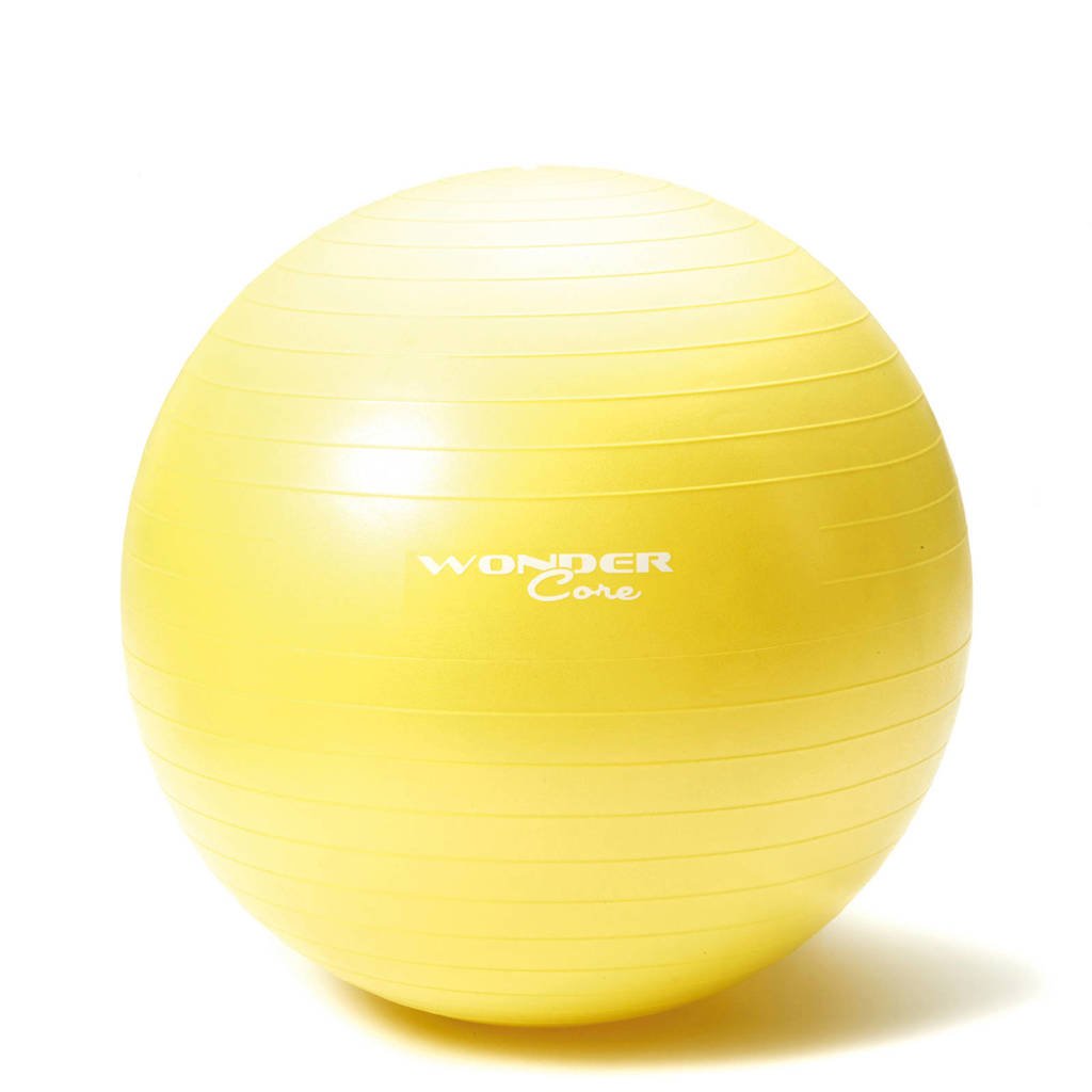 Wonder Core Anti-Burst Gym Ball - 75 cm - Groen/geel, Geel/groen