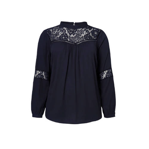 Junarose Blouse Met Kant Zwart junarose kopen in de aanbieding