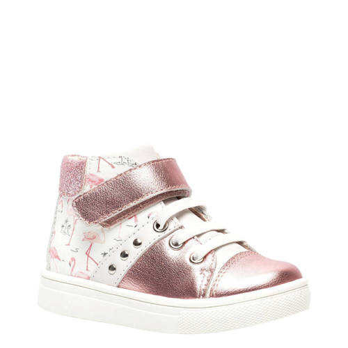 Scapino Twoday Leren Sneakers Rozewit scapino kopen in de aanbieding