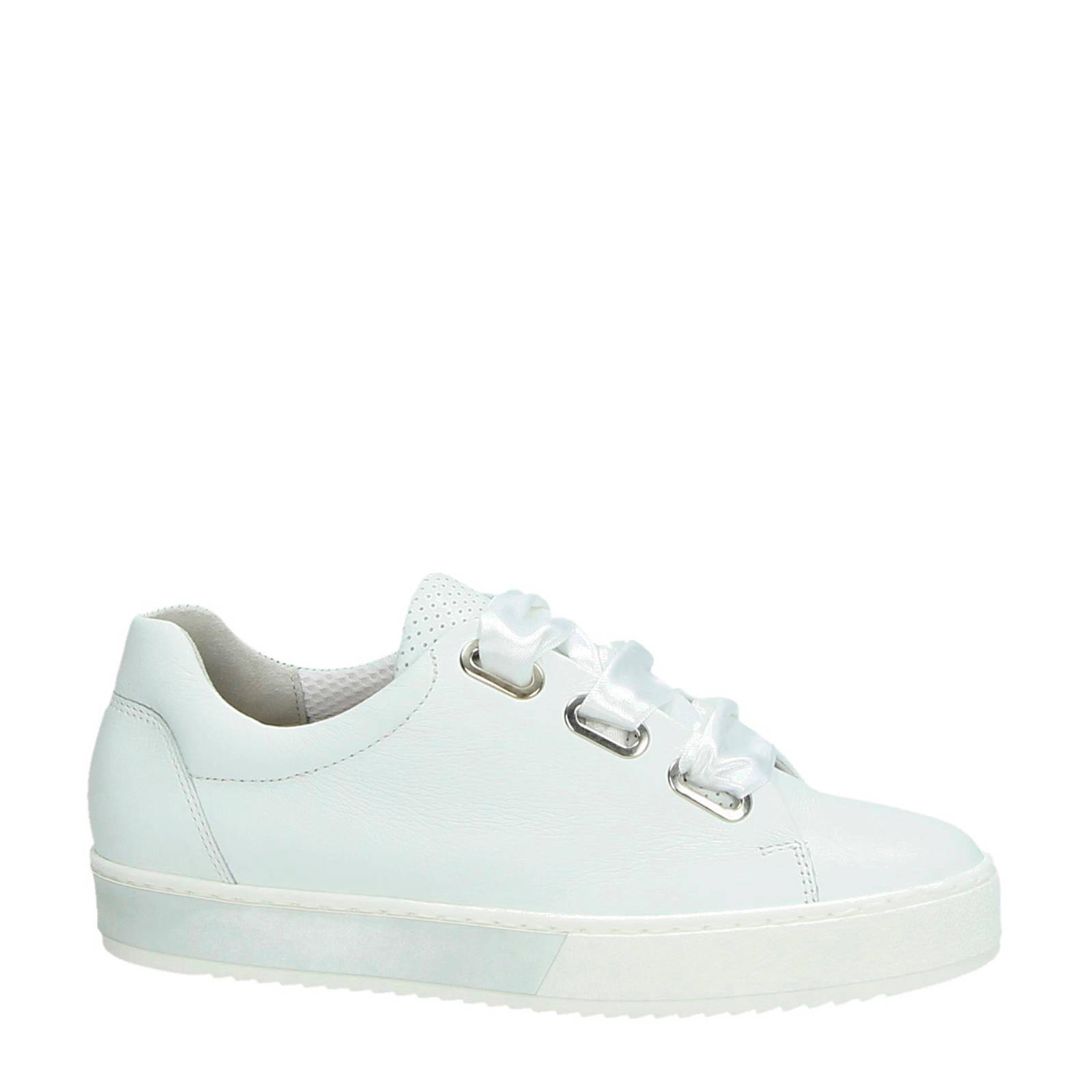 Gabor leren sneakers wit | wehkamp