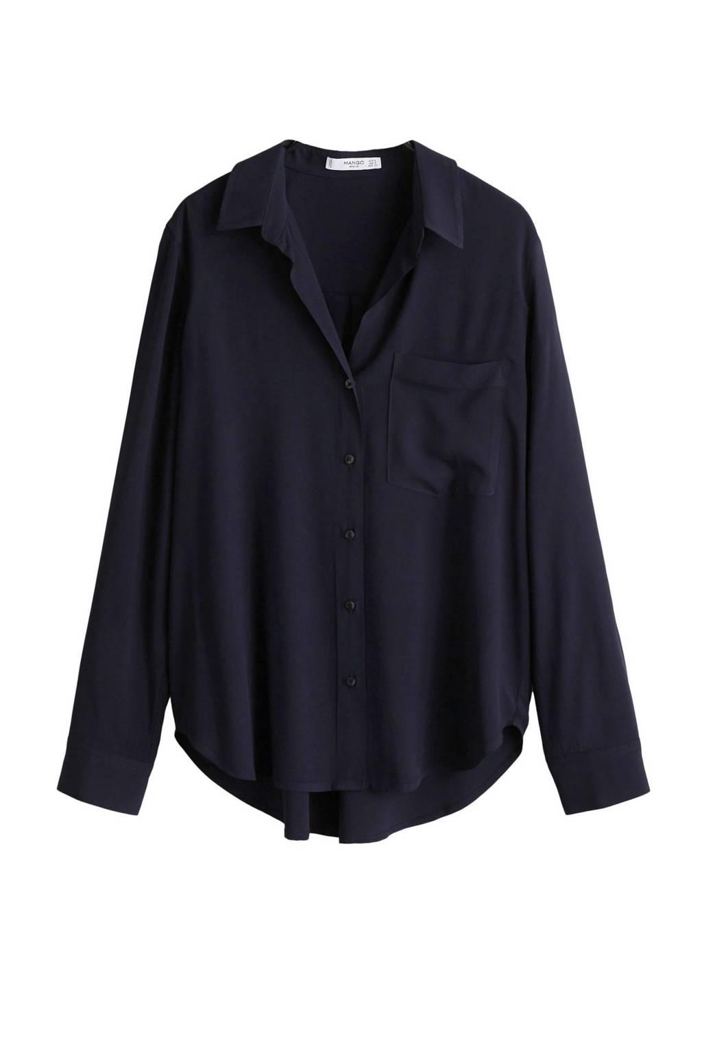 Mango blouse donkerblauw, Donkerblauw