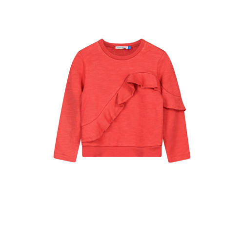 Fred Ginger Sweater Paulas Met Volant Rood fred ginger kopen in de aanbieding