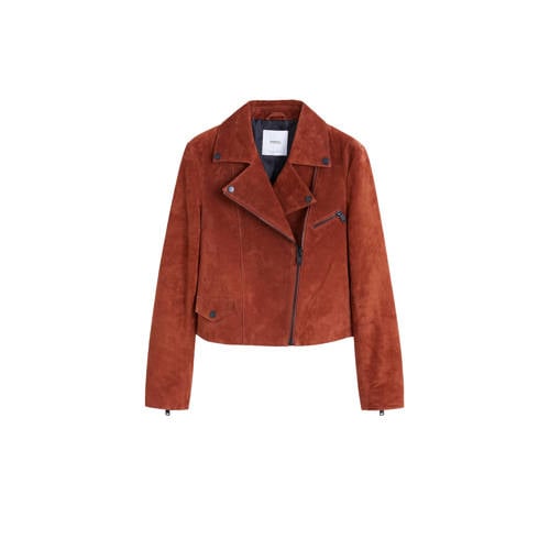 Mango Suede Bikerjack Cognac mango kopen in de aanbieding Mango Suede Bikerjack Cognac mango kopen in de aanbieding