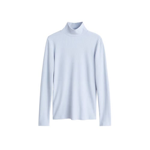 Mango Top Met Col Lichtblauw mango kopen in de aanbieding Mango Top Met Col Lichtblauw mango kopen in de aanbieding
