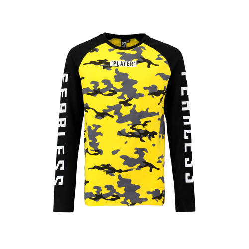 Coolcat Longsleeve Met Camouflageprint En Tekst Geel coolcat kopen in de aanbieding Coolcat Longsleeve Met Camouflageprint En Tekst Geel coolcat kopen in de aanbieding