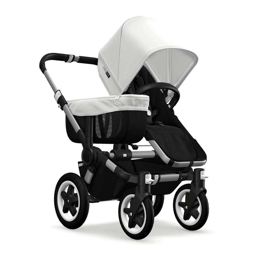 Bugaboo Donkey2 mono zwart- wit met aluminium frame / zwart - wit, Zwart - wit