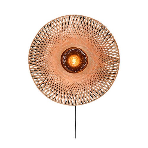 Good&Mojo wandlamp Kalimantan (M) - naturel/zwart