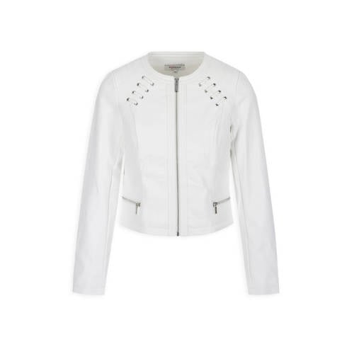 Morgan Imitatieleren Bikerjack Ecru morgan kopen in de aanbieding Morgan Imitatieleren Bikerjack Ecru morgan kopen in de aanbieding