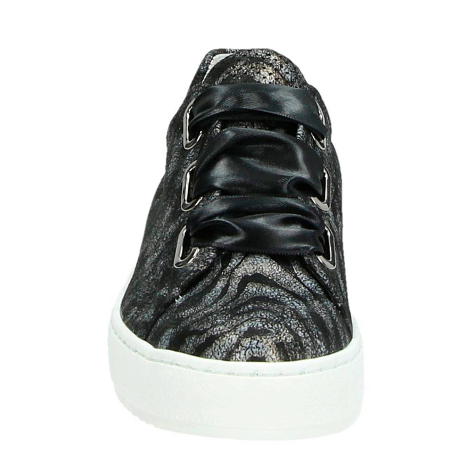 Gabor suède sneakers zwart/grijs | wehkamp