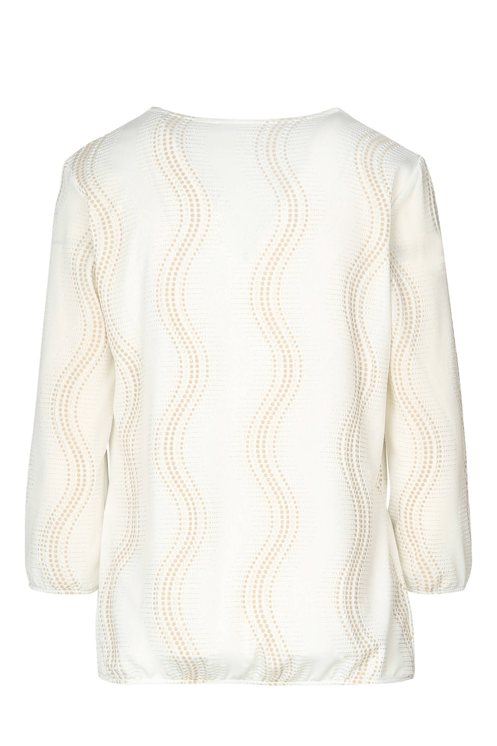 Cassis met over blouse all print ecru FrqF4cSZ