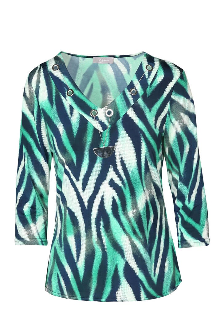 zebraprint Cassis Cassis Cassis met zebraprint met groen groen blouse Cassis blouse zebraprint met groen blouse xqRfAw4Yf
